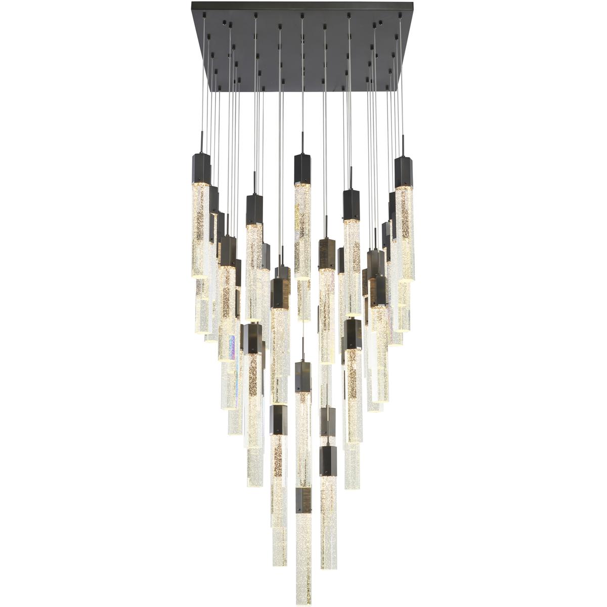 Bethel International ADS30C35BG Canada 41 Light 354 inch Black Chandelier Ceiling Light